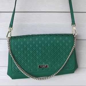 Kate Spade green crossbody purse